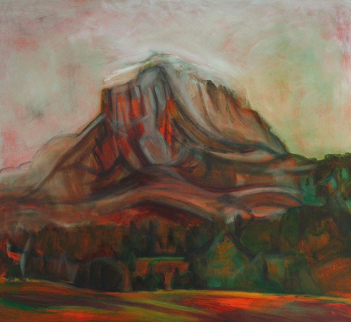 Heart of Black Butte oil paint on canvas